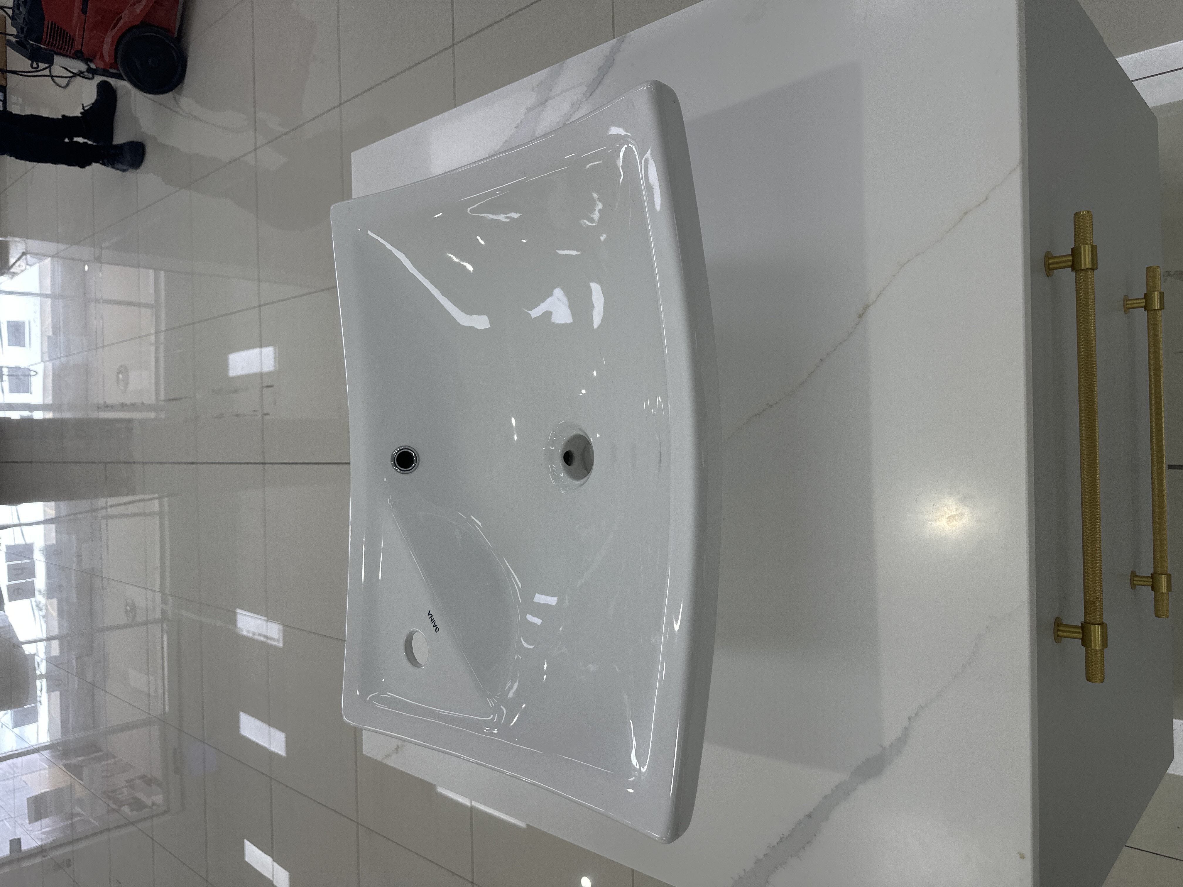 Rectangle Gloss White Basin - Basin