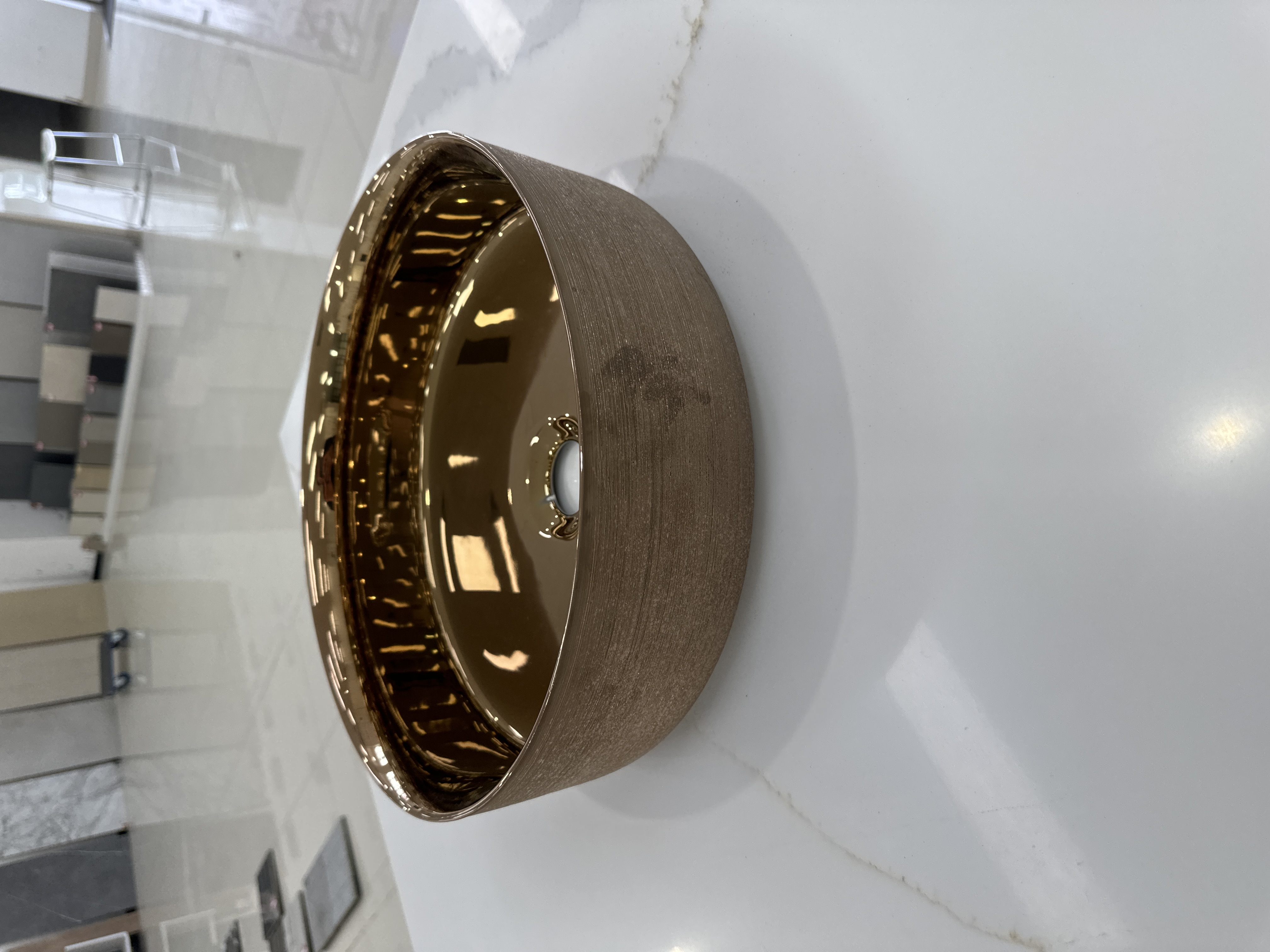 Round Bronze Matt Basin - Basin