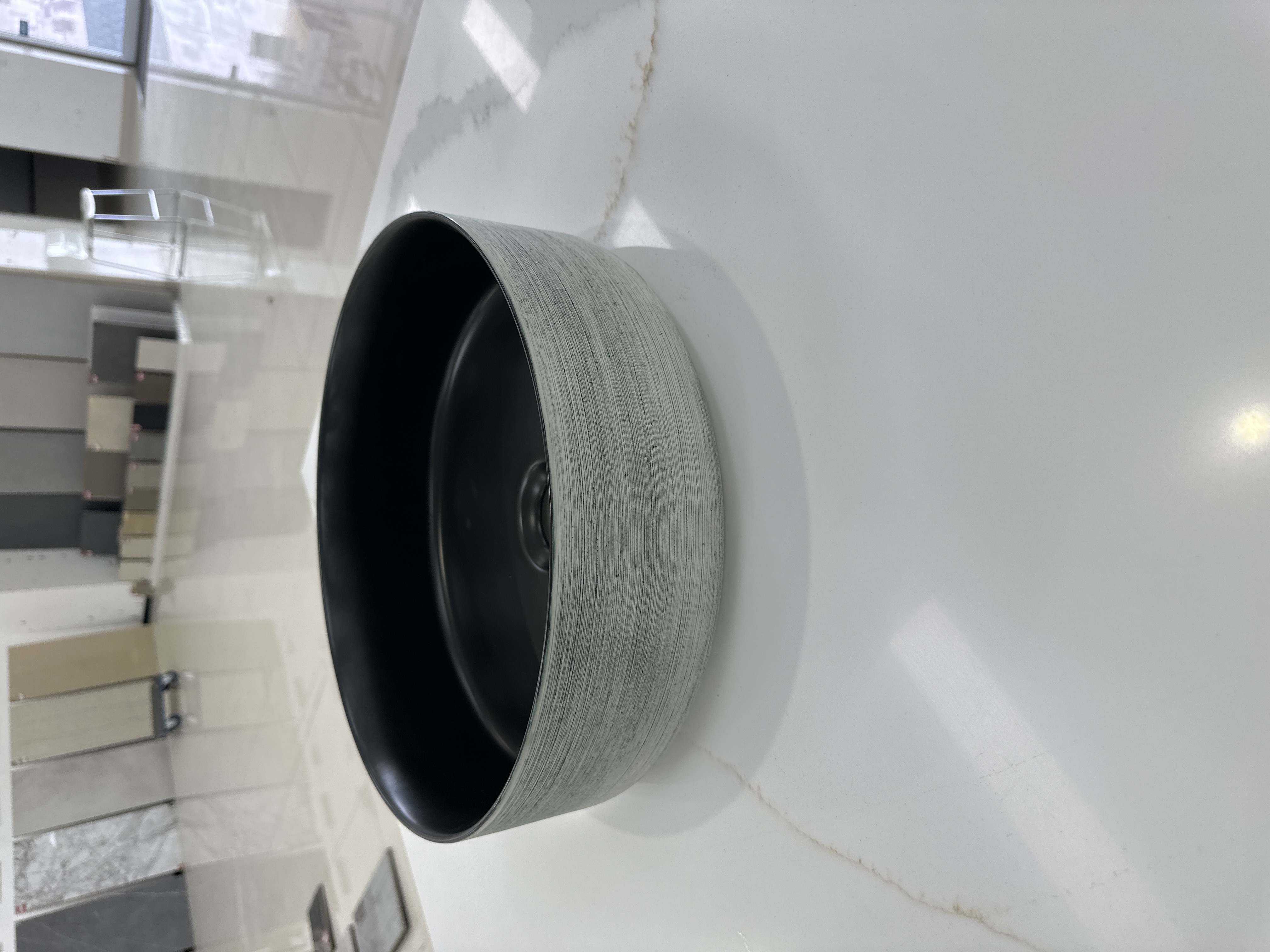 Round Mint Green Matt Basin - Basin