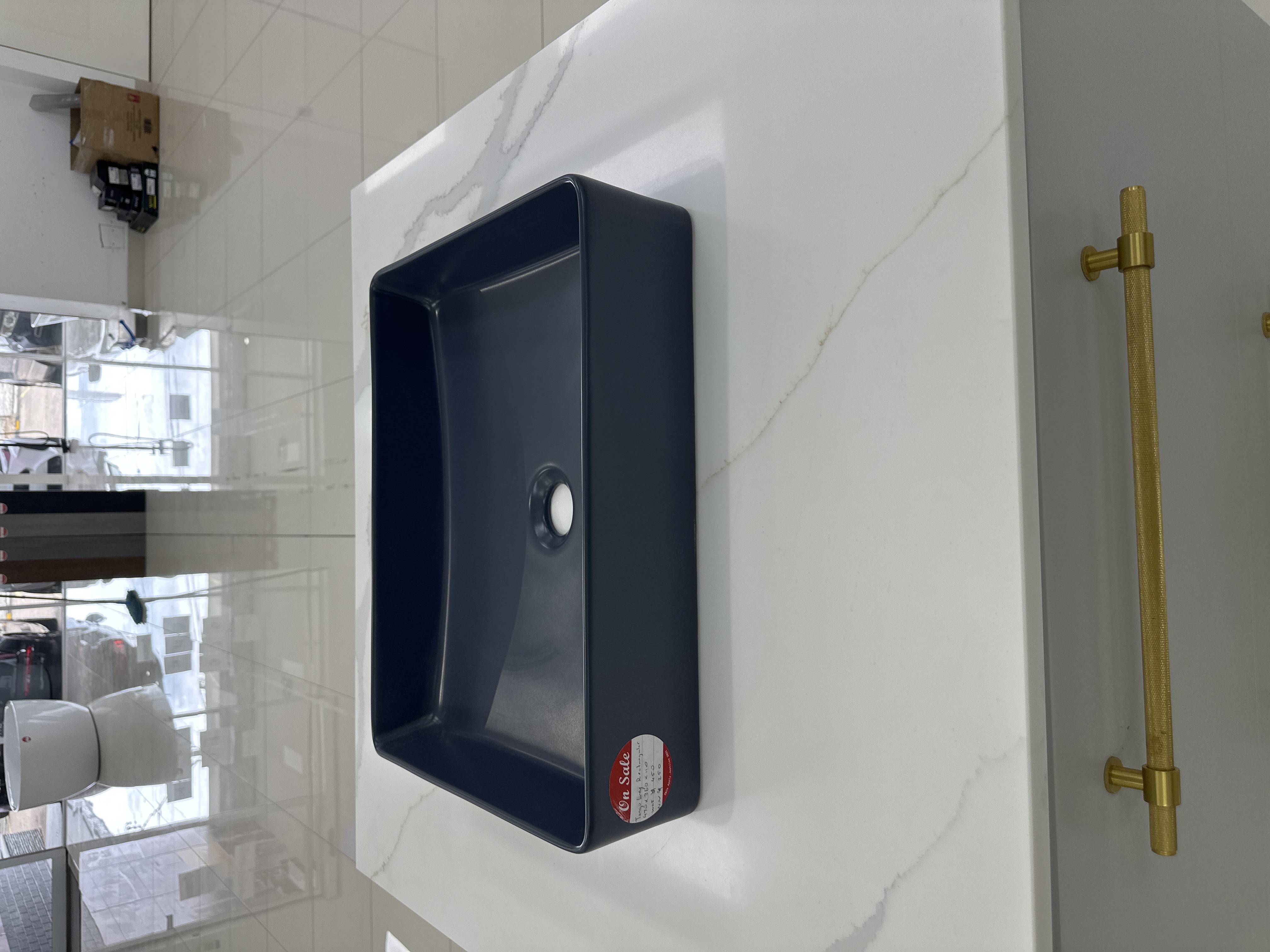 Tango Grey Matt Rectangle Basin - Basin