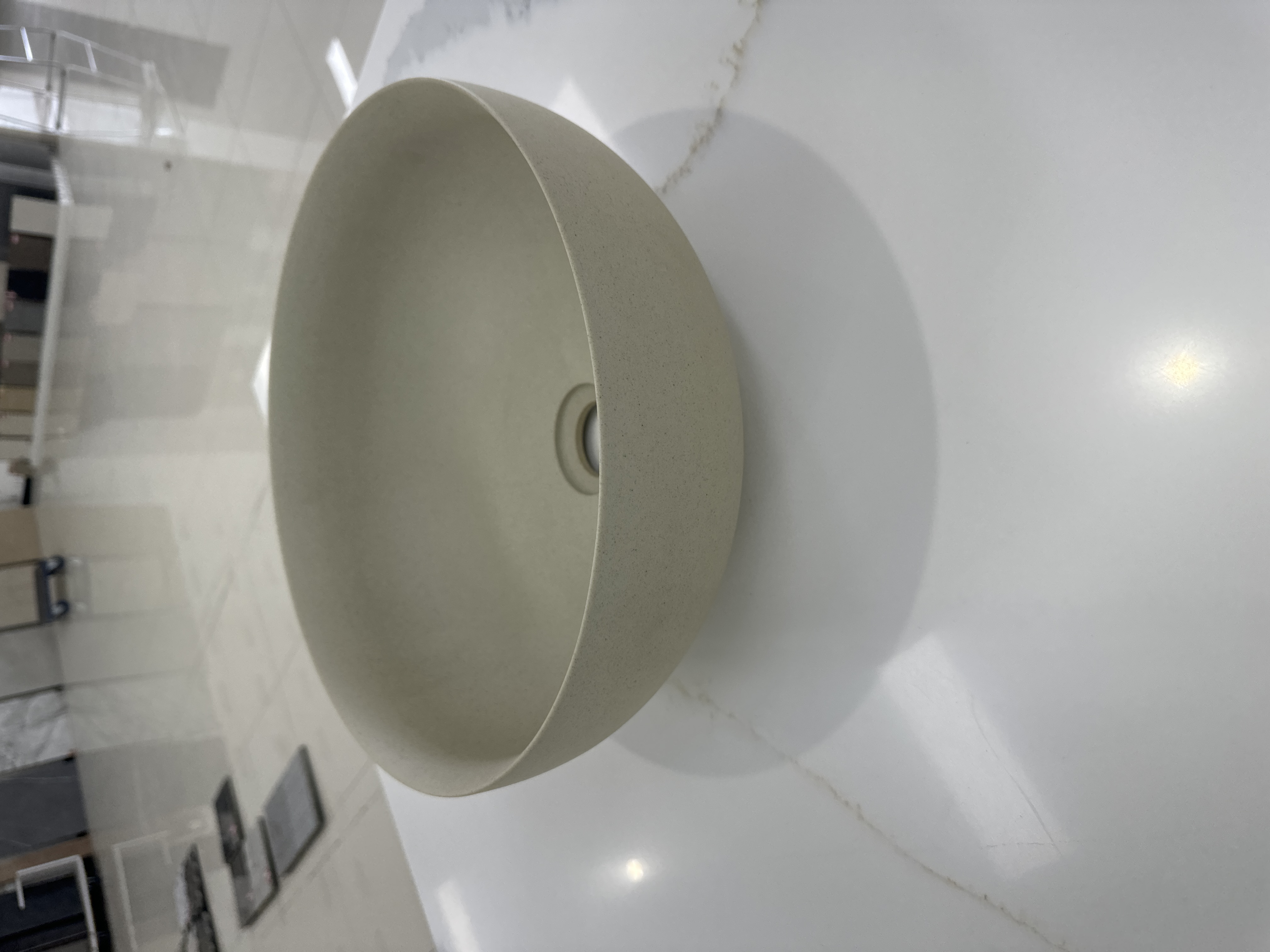 Beige Matt Basin - Basin