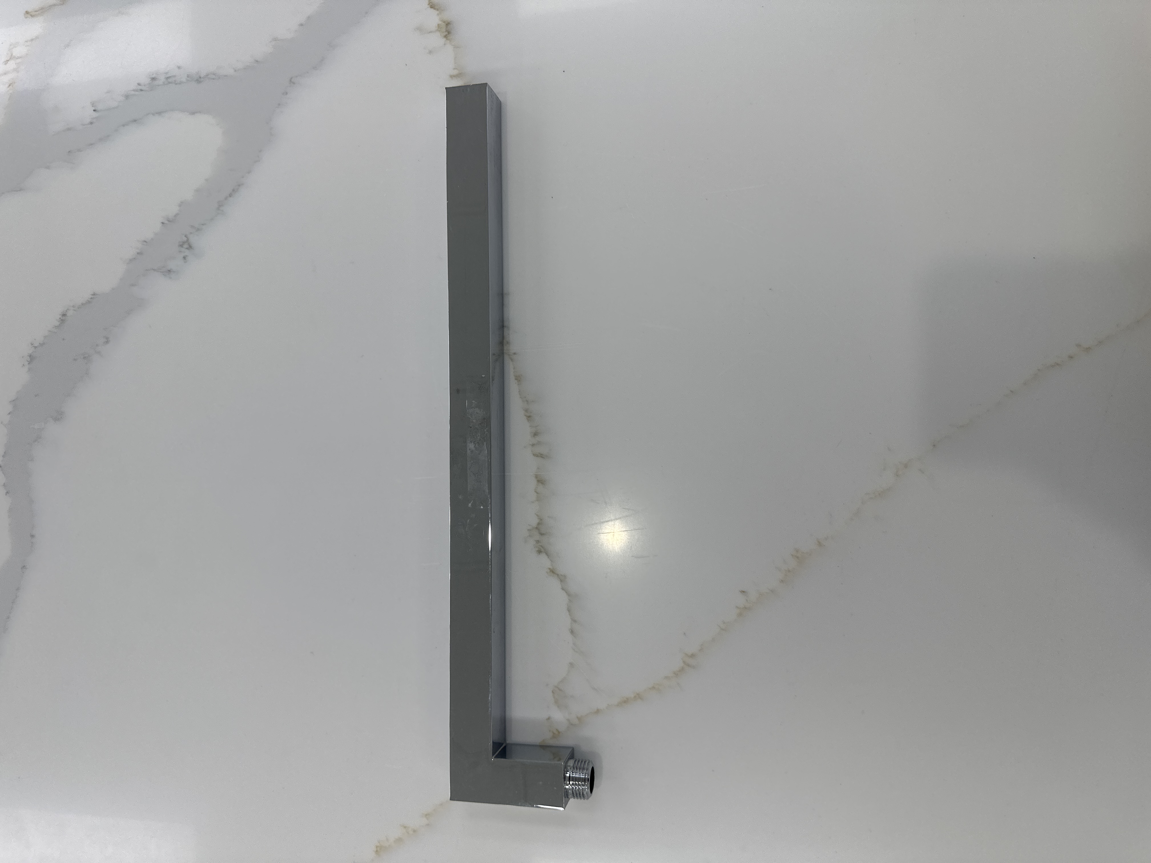 Square Chrome Wall Shower Arm - Tapware