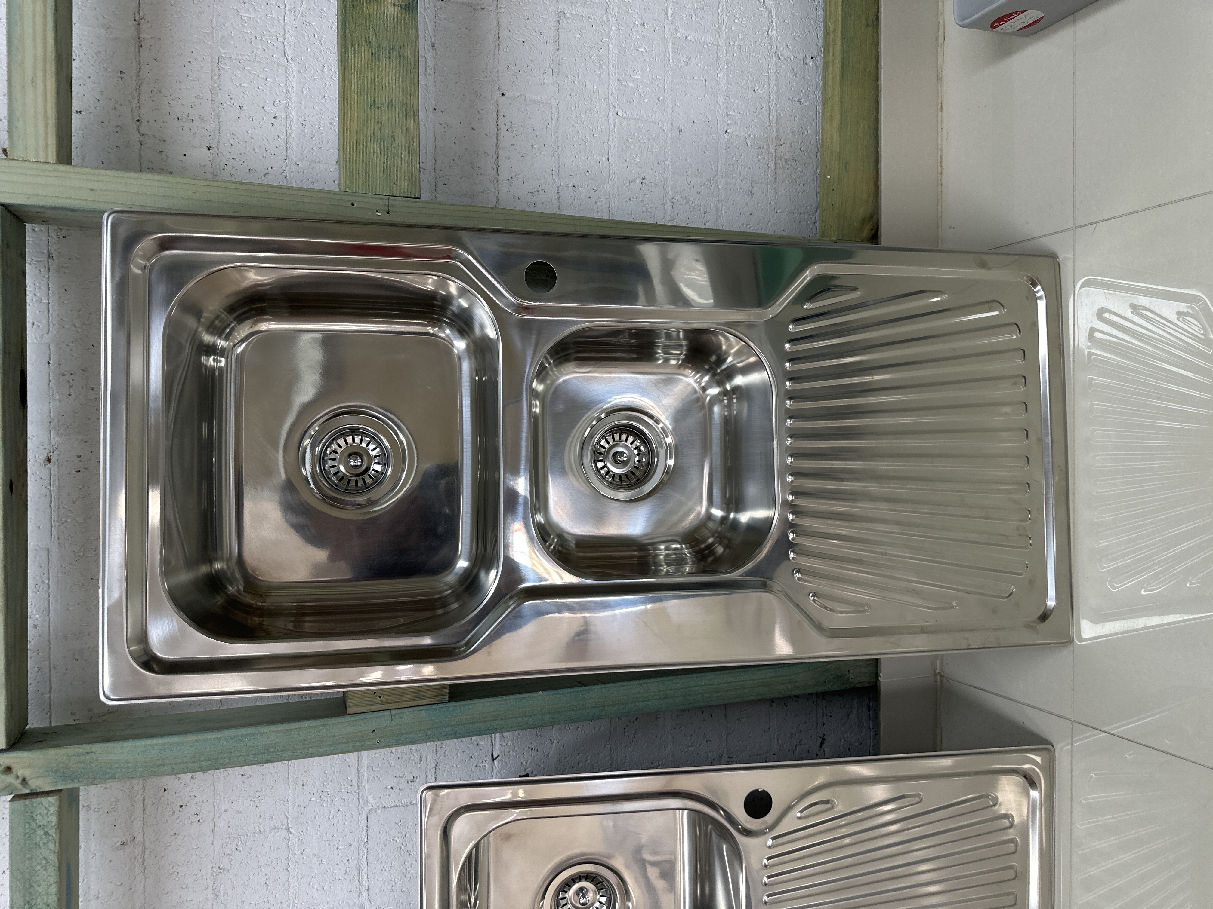 1 & 1/2 bowl Pressed Kitchen Sink  - Sinks