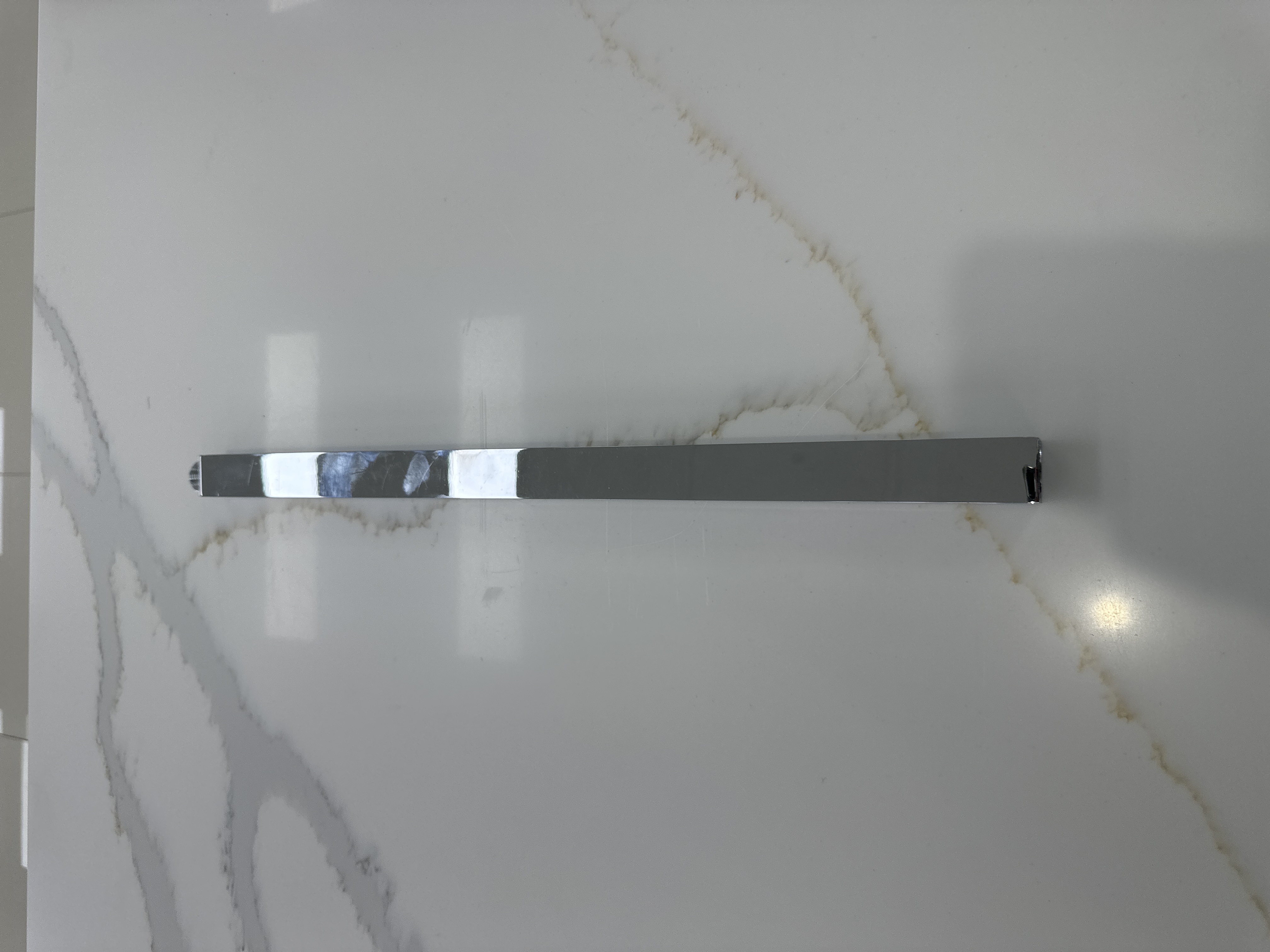 Square Chrome Ceiling Shower Arm - Tapware