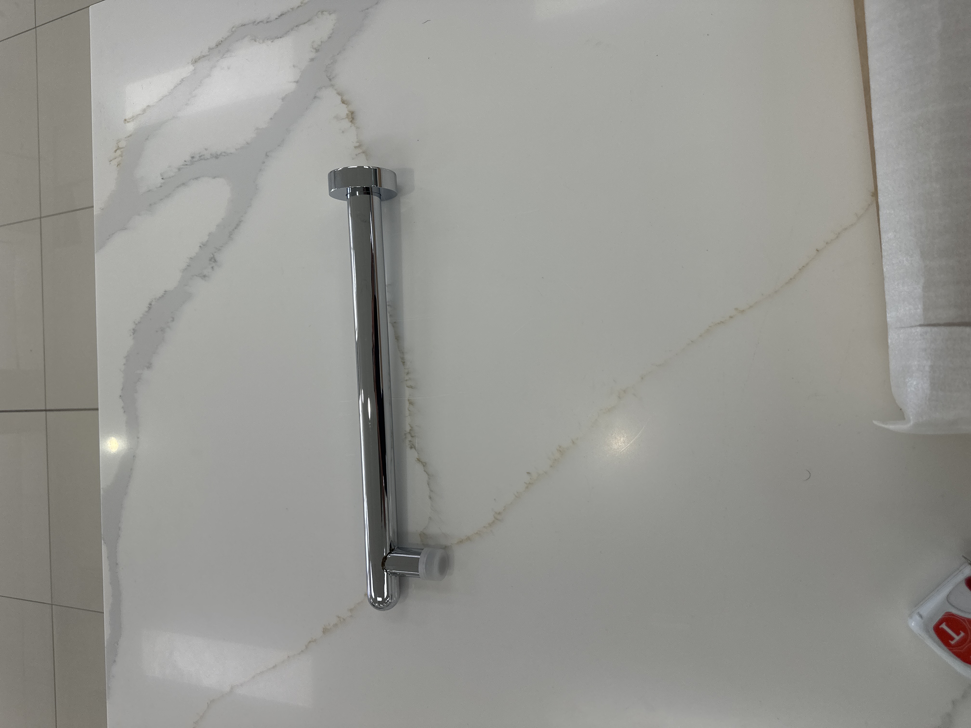 Round Chrome Wall Shower Arm - Tapware